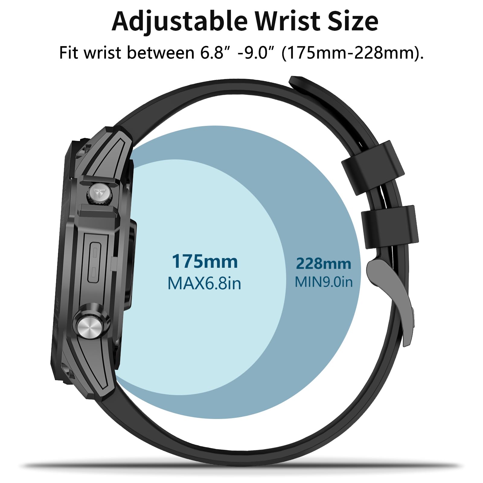 ZPJPPLX 22mm Quick-Fit Silicone Band Compatible with Garmin Fenix 8 AMOLED 47mm/7 Pro/7/6 Pro/6/5 Plus/5, Sport Replacement Straps For Fenix E/Forerunner 965/955/945/Approach S70 47mm/quatix 7 Pro