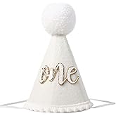 Natural Boho Birthday Hat - Boho First/1st Birthday Decorations,Cake Smash Photo Prop