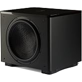 REL HT/1510 Predator 15-Inch Powered Subwoofer &ndash; Impactful Deep Bass for HiFi Home Theater, Audiophile Stereo Systems &amp; Surround Sound. Premium High-End Subwoofer Design in Line Grained Black Finish