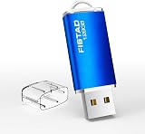 FISTAD 128GB USB 2.0 Flash Drive Memory Stick with Dust Cap - Blue