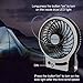 Portable Rechargeable Personal Fan, 3 Speeds Desk Table Fan, Mini USB Fan Compatible with Laptop/Desktop, Outdoor Small Fan with Emergency Light