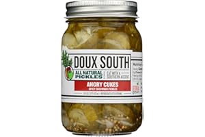 DOUX SOUTH Angry Cukes, Dill Pickle Slices- 2 Pack