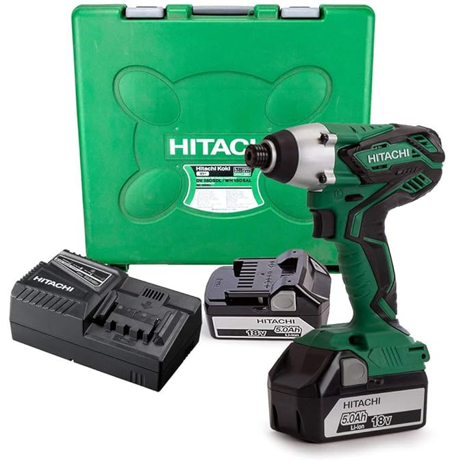 Hitachi WH18DGL 18V Cordless Impact Driver + 2 x 5Ah
