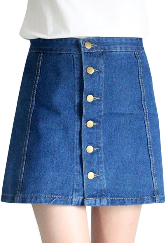 warehouse a line denim skirt