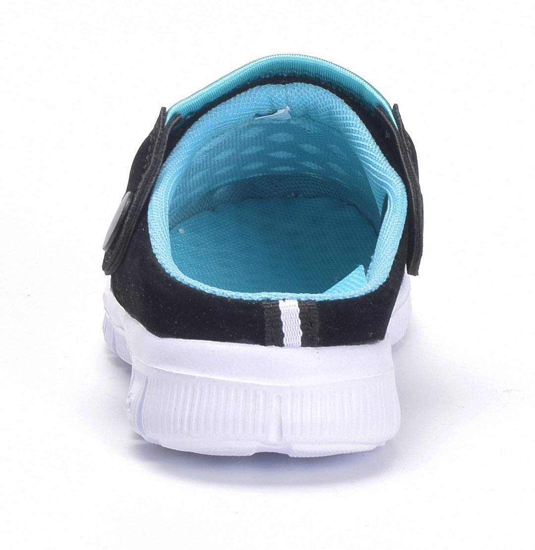 Clogs Kinder Hausschuhe Jungen Mädchen Gartenschuhe Pantoletten Strand Sandalen Atmungsaktiv rutschfest,11-Blau,34 EU 6