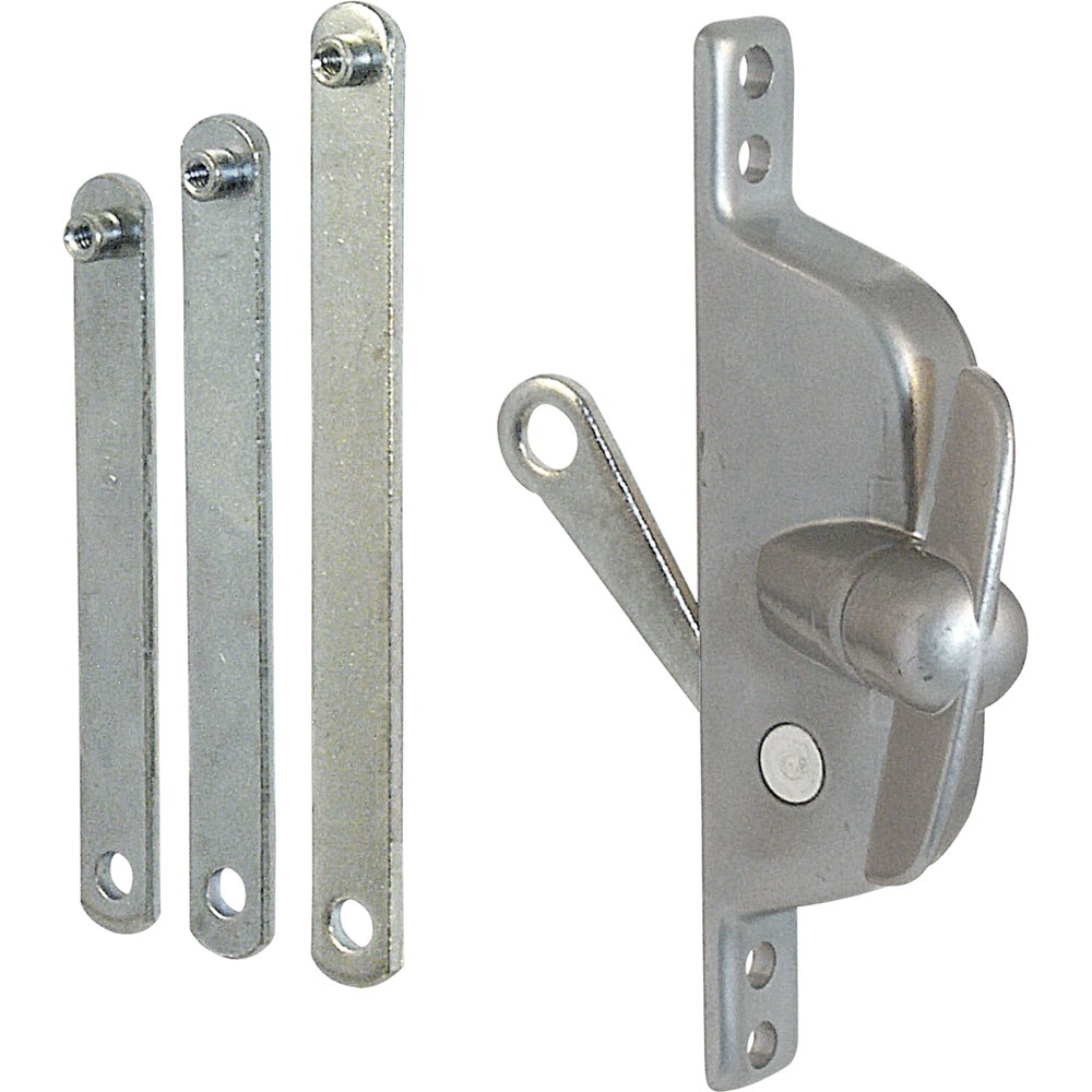Photo 1 of Prime-Line H 3557 Jalousie Operator, Reversible, With Three Link Arms, Aluminum Finish (Single Pack)
