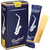 Vandoren SR2125 Alto Sax Traditional Reeds Strength 2.5; Box of 10