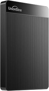 UnionSine External Hard Drive 500GB Ultra Slim USB 3.0 HDD view 1