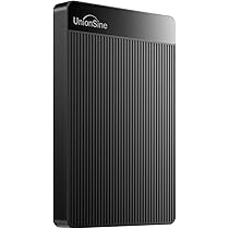 2台セットUnionSine DataPocket 外付けハードドライブ 1TB UnionSine 1TB Ultra Slim Portable External Hard Drive HDD-USB 3.0