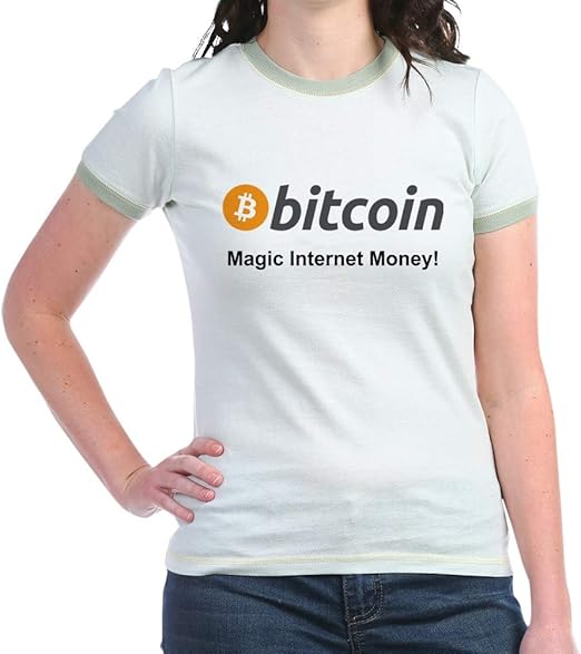 Amazon.com: CafePress Bitcoin: Magic Internet Money! T Shirt Jr. Ringer T-Shirt, Slim Fit 100% ...