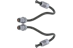1K0611763E 1K0611763F 1K0611764L 1K0611764M Brake Line, 2PCS Rear Brake Line Left and Right Replacement for Convertible