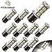 YITAMOTOR 10x 1156 BA15S 7506 1003 1141 RV Camper LED Bulbs For Car Interior RV Camper Light White 6000K, 12v-24v, 18 SMD