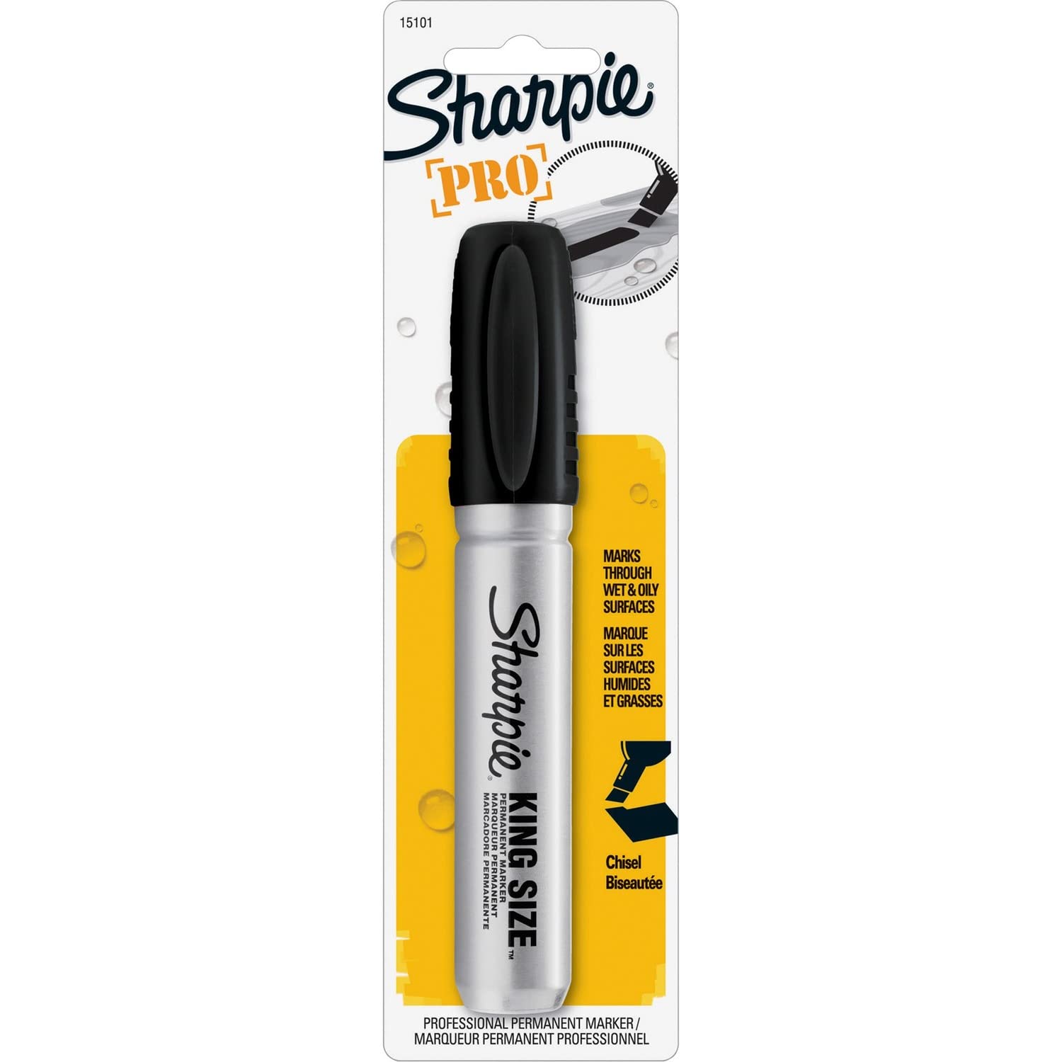 StowBin King Size Permanent Marker, 1 Black Marker (15101PP)