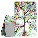 Fintie NeuTab 10.1 Case - Premium PU Leather Folio Cover with Stylus Holder for NeuTab NEW K1 2017 Edition (Not Fit NeuTab K1 10.1 Previous Edition) / Elecost E10.1 10.1 Inch Android Tablet, Love Tree