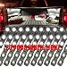 Ampper LED Truck Bed Light Kit, 60 LEDs Cargo Lighting Strips W/Switch Fuse Splitter Cable for Truck Bed, Foot Wells, Under Car, Rail Light and More (2 Strips, 20 Pcs, White)