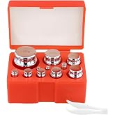 SEUNMUK 12 PCS Calibration Weights Set, Scale Weights Calibration with Tweezers Storage Box, M1 High Precision Scale Calibration Weight Set for Digital Scale, 1g 2g 5g 10g 20g 50g 100g 200g 500g