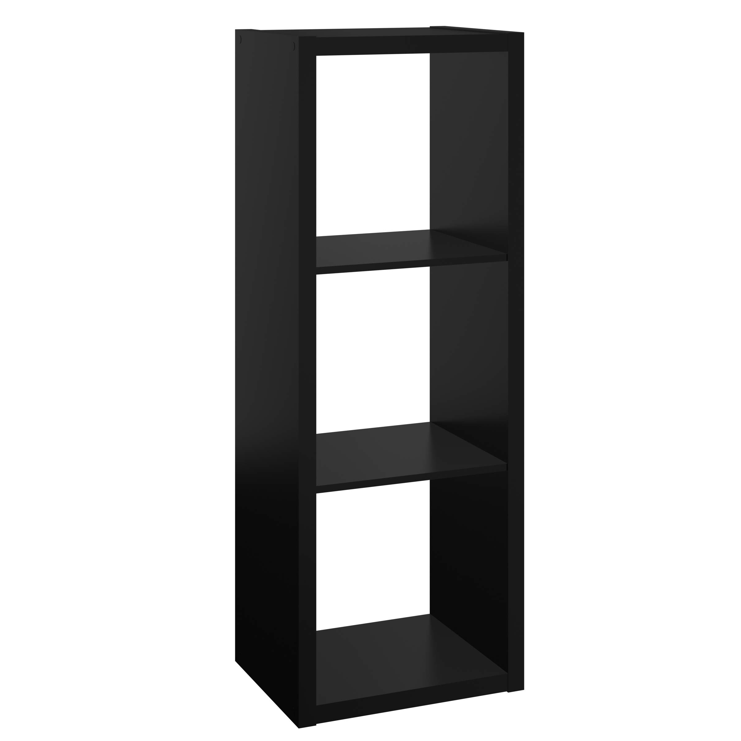 Photo 1 of ClosetMaid 4548 Decorative Open Back 3-Cube Storage Organizer, Black