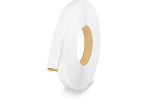 LEYAFLEX White PVC 3/4 inch x 25 ft Edge Banding Peel and Stick Strong Adhesive Edging Trim Flexible and Durable Veneer for Wood Cabinate Laminate Shelf Restoration