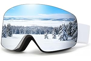 MXJ Gear Ski Goggles YH227,Over Glasses Snowboard Goggles,UV 400 Protection Anti Fog Snow Goggles for Adult Men Women Youth