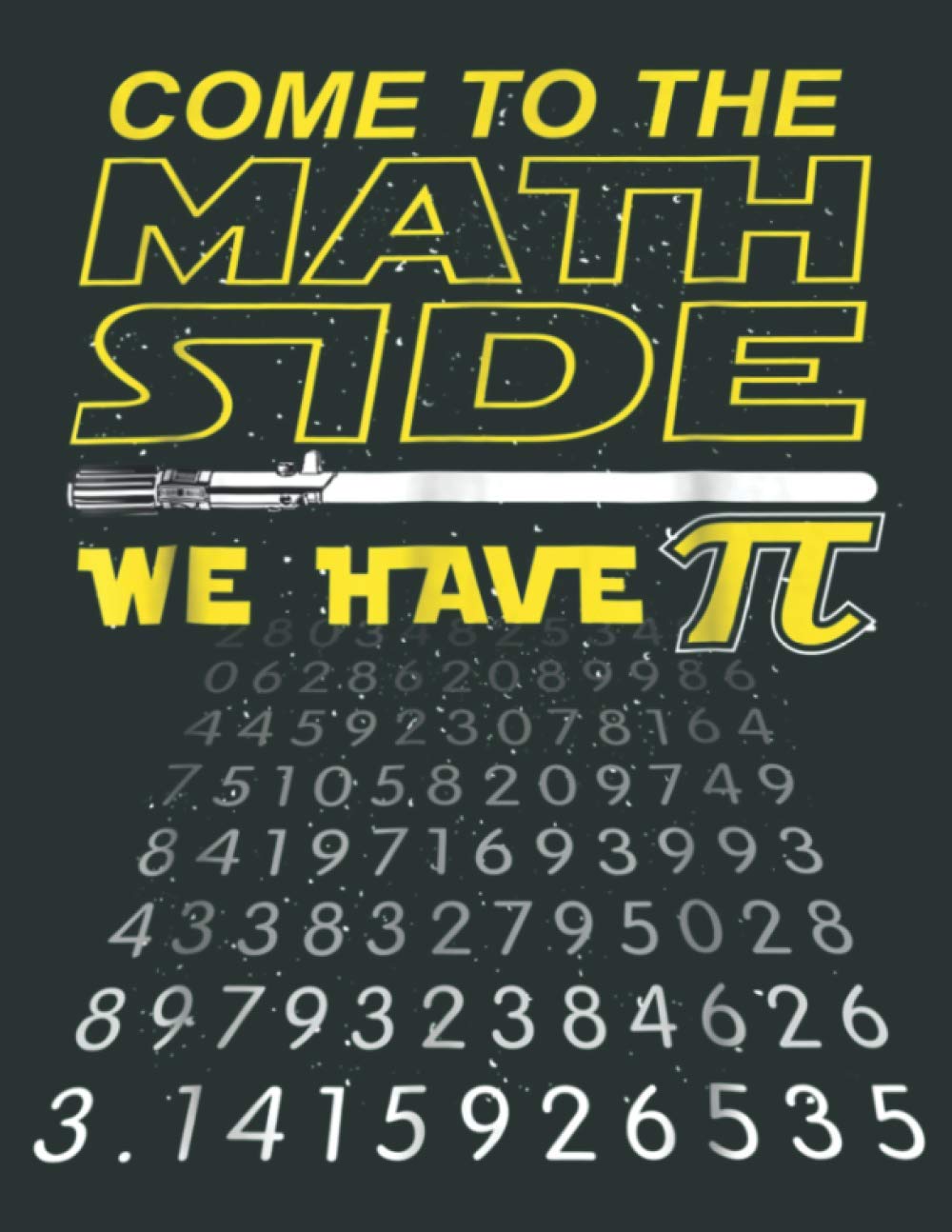 Come To The Math Side We Have Pi Math Geek Nerd: Daily Notebook - Large size 8.5 x 11 inches, 100 Pages