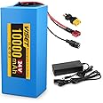 VISET 48V/36V/24V Ebike Battery 10AH 14AH 20AH 30AH Electric Battery Lithium with BMS, Compatible with E-Bikes, Scooters, ATVs, Motorcycles and More, for 100-1000W Motor