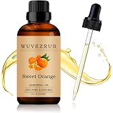 Wuvezrub Sweet Orange Essential Oil for Diffuser &amp; DIY -1 Fl Oz （30ML） | Pure natural Sweet Orange essential oil, perfectly formulated for diffusers, home aromatherapy, DIY candles &amp; soaps.