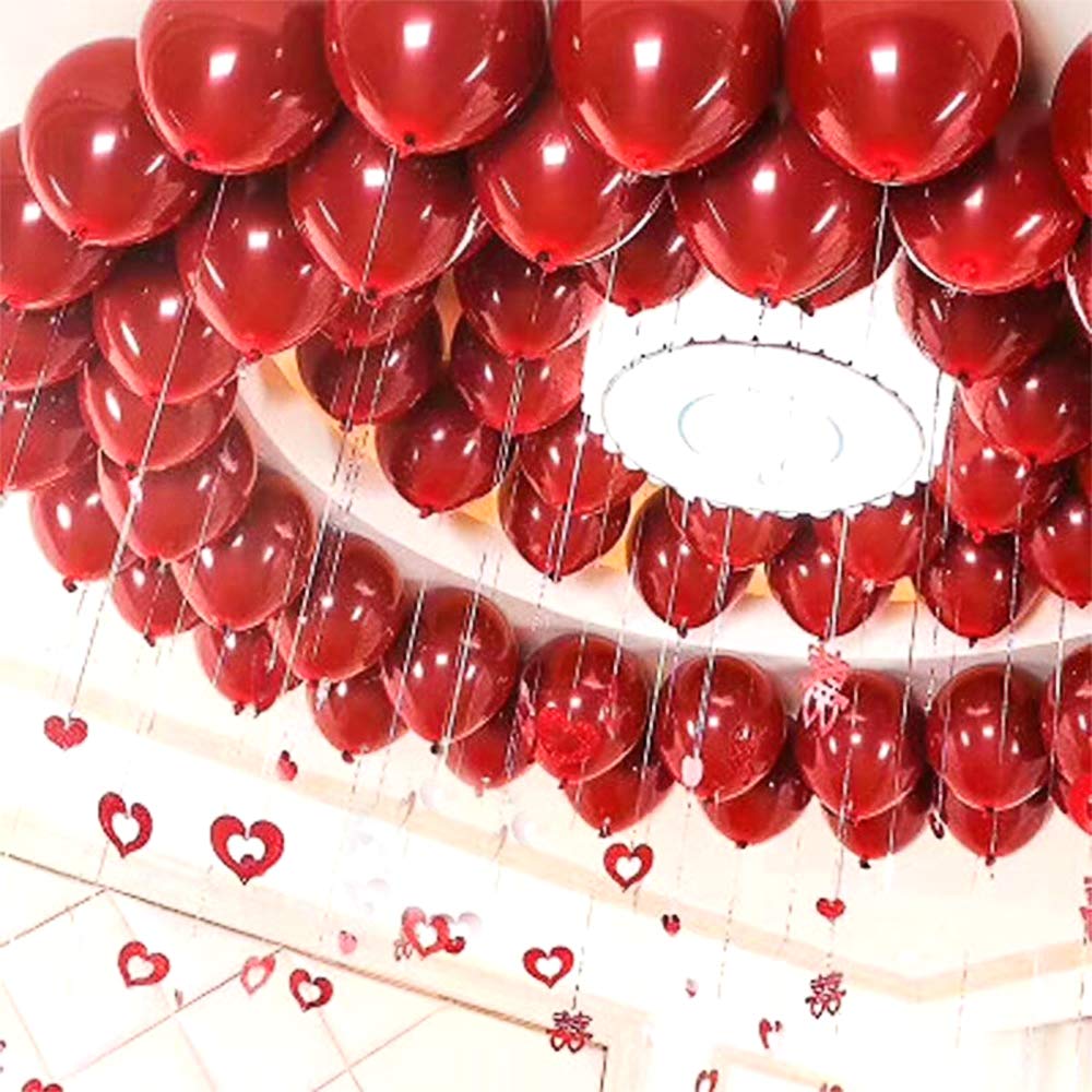 Articulos De Fiesta Baanuse 100pcs Globos De San Valentin 10 Pulgadas Rojos Globo Para San Valentin Bodas Nupcial Compromiso Decoracion Fiesta Juguetes Y Juegos Mk Primaria Ro