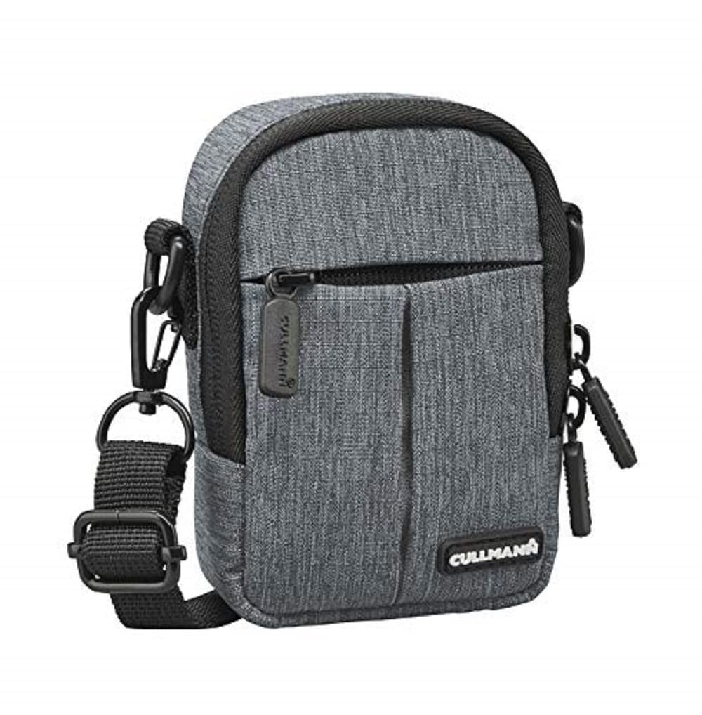 CULLMANN - 90225 - MALAGA Compact 300 Camera bag for compact cameras, grey - inside dimensions: 70x110x40mm - water-repellent thanks to 450D Rip-Stop Polyester PU coating