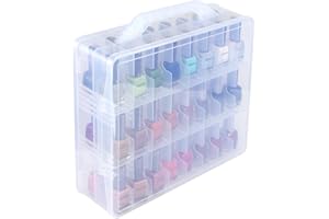 Kissbuty Universal Nail Polish Holder Organizer for 48 Bottles Adjustable Dividers Space Saver