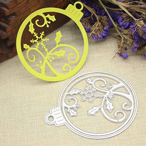 Embossing Dies, Christmas NXDA Metal Cutting Dies Stencil Template for DIY Scrapbook Album Paper Card Craft Decoration (D)