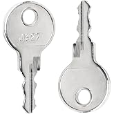 J327 Truck Cap Key Replacement for are Leer Truck Cap with Bauer J327 Lock | 2-Pack J327 Replacement Keys For Bauer T-Handle Locks Commonly Used On Truck Caps, Camper Shells, Toppers &amp; Rv Storage Doors