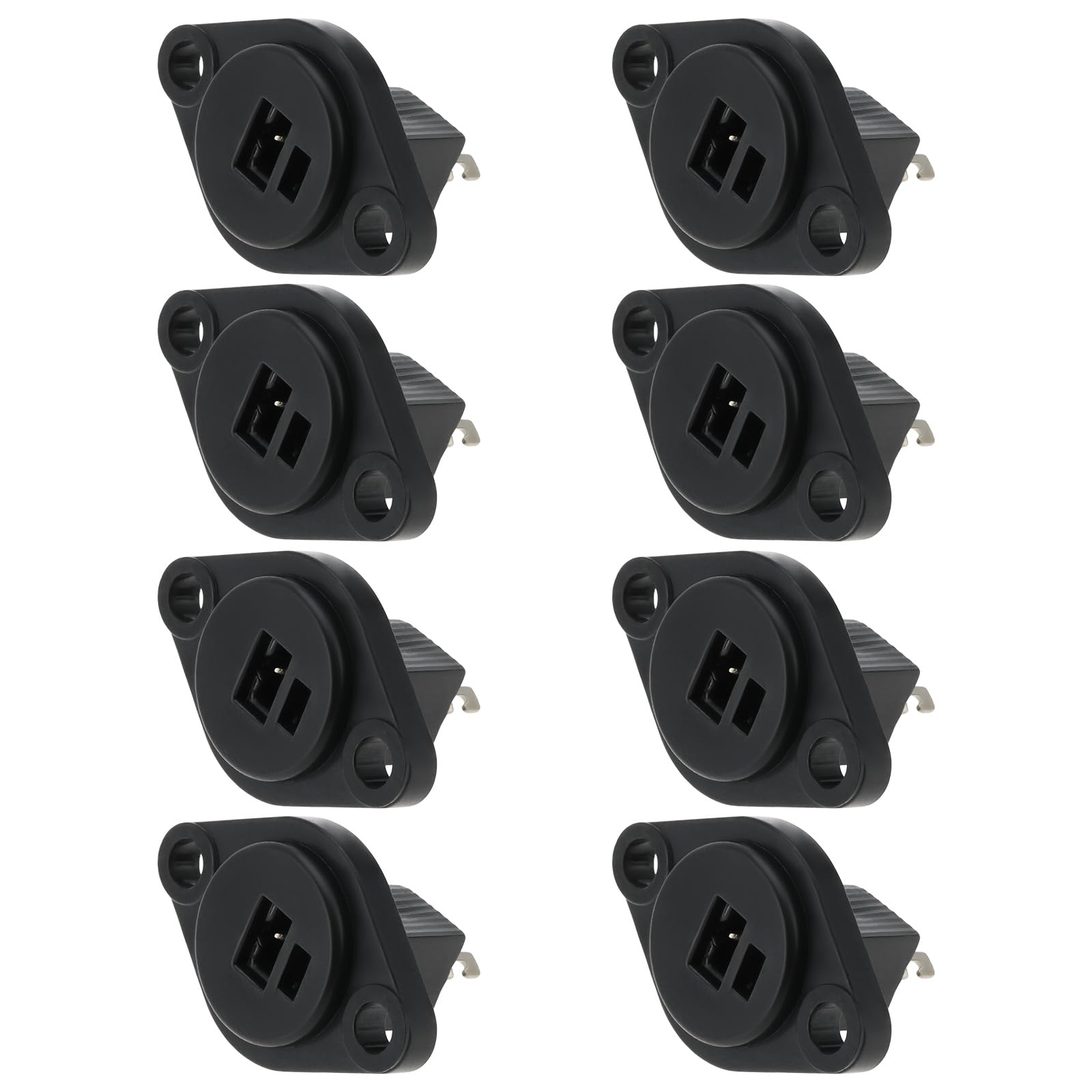 eMagTech 8PCS DIN Speaker Installation Sockets 2 Pin DIN Loudspeaker Chassis Panel Female Socket with Solder Connection for Vintage Hi-Fi Cable