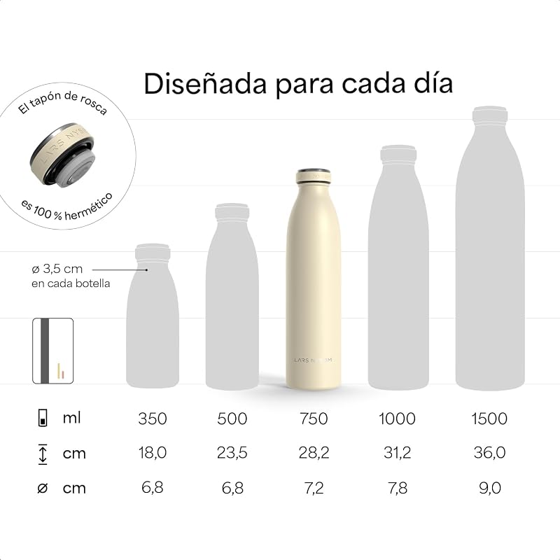 Garrafa de água em aço inoxidável 750ml - Isolada - Garrafa térmica — foto 4 de 7
