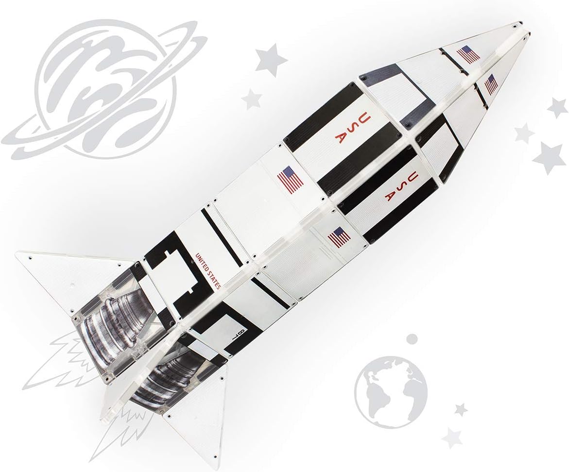 magna tile rocket