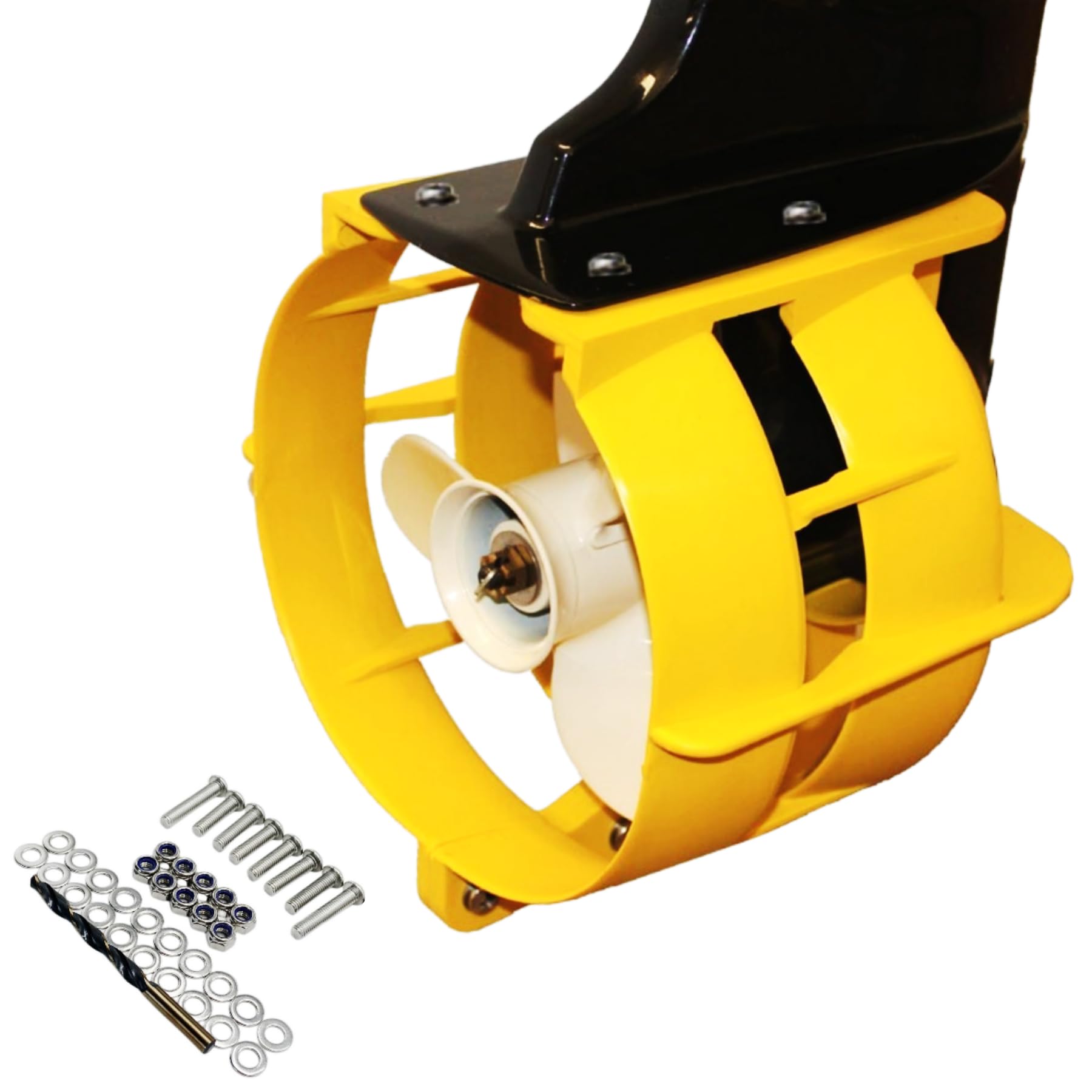 Photo 1 of SupremeMarine 9" Propeller Safety Guard Polypropylene for 9.9 15 20 HP Outboard Motors Protective Cover Yellow