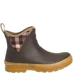 Muck Women's Originals Ankle, Brown/Plaid/Gum, 11