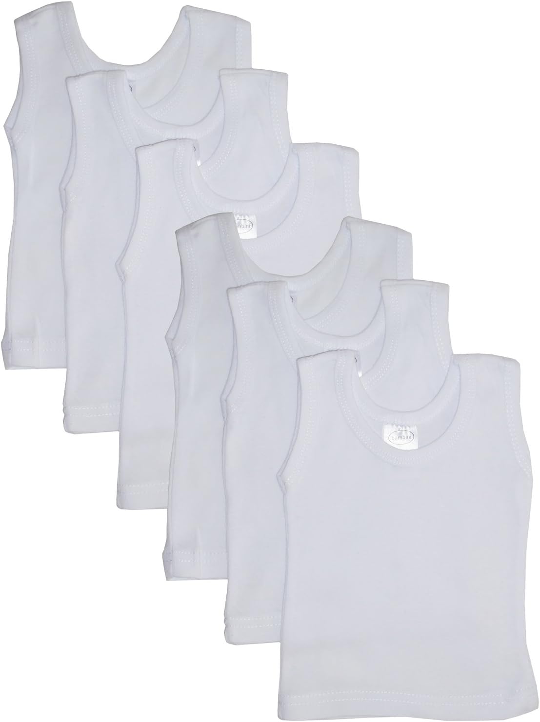 White Tank Top 6 Pack
