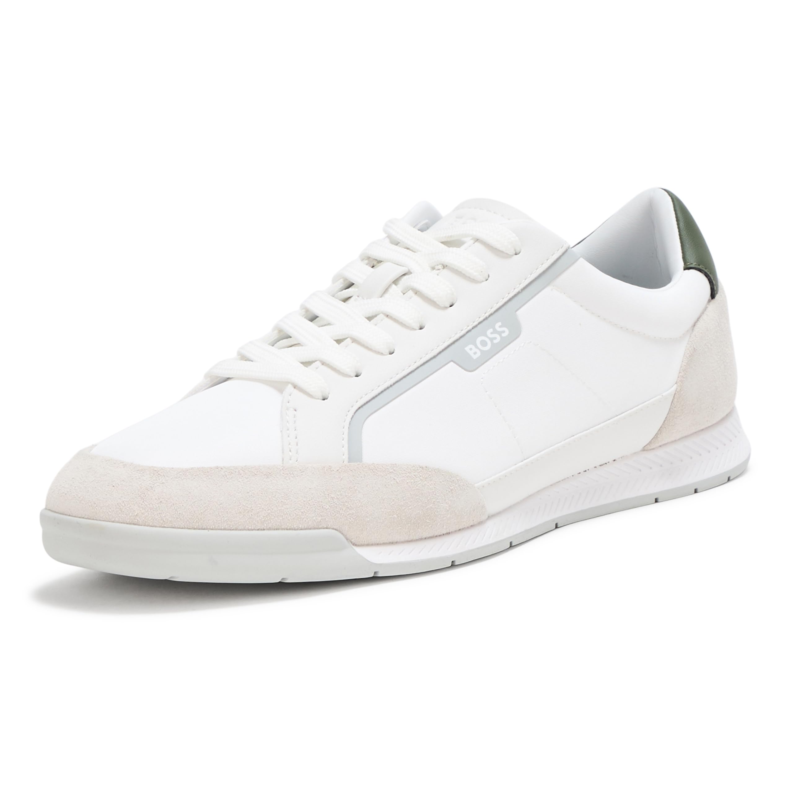 BOSS, Nitan Low Profile Sneaker, Natural Cream, 8