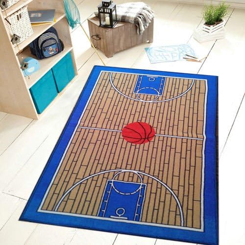 All Stars Basketball Ground Kids Rug Size: 4'5" x 6'9"