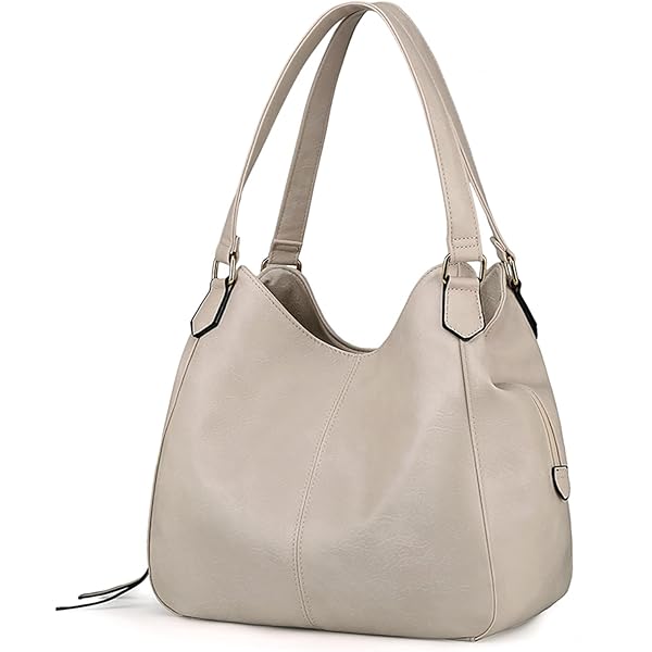 Amazon.com: Light-weight 3 Compartment Faux Leather Medium Hobo
