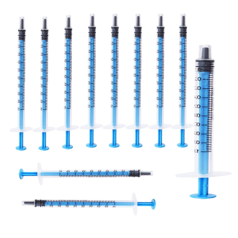 Photo 1 of Albedel 10 pcs 1ML/CC Plastic Syringe Disposable Individual Sealed Wrap Without Needle with Measurement for Scientific Feeding Pets Labs Watering Dispensing