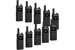Retevis B3S Two Way Radio with LCD Screen, Walkie Talkies for Adults,Ultra Thin and Stylish,1620mAh Battery,Handsfree Walkie-