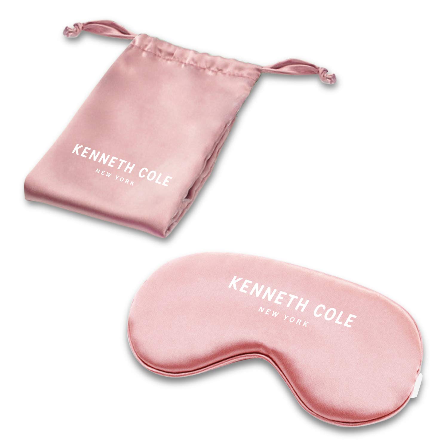Kenneth Cole Satin Eye Mask - Eyeshade with Elastic Strap Blocks Light Like A Boss and Gets You The Best Night's Sleep Ever