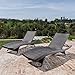 Christopher Knight Home Thira Outdoor Wicker Chaise Lounges with Aluminum Frame, 2-Pcs Set, Mix Mocha