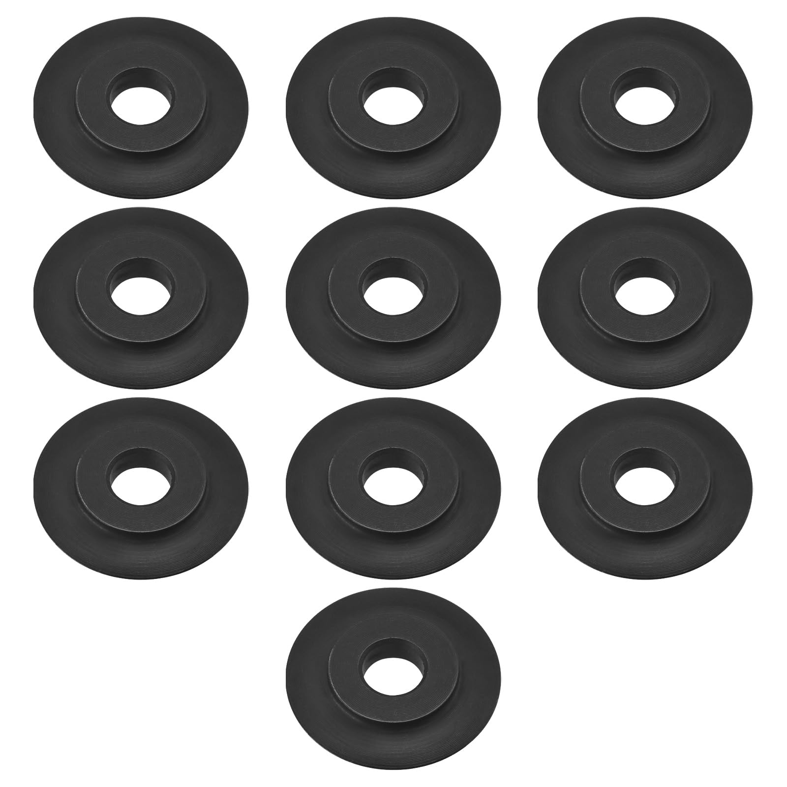 YINETTECH 10Pcs Spare Copper Pipe Slice Cutting Wheel Blade 18 * 3 * 5mm Replacement Cutting Wheel For 3-28mm 3-35mm 4-28mm 5-50mm Tube Cutter, Black