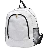 NGIL Canvas School Backpack (Glitter-Silver)