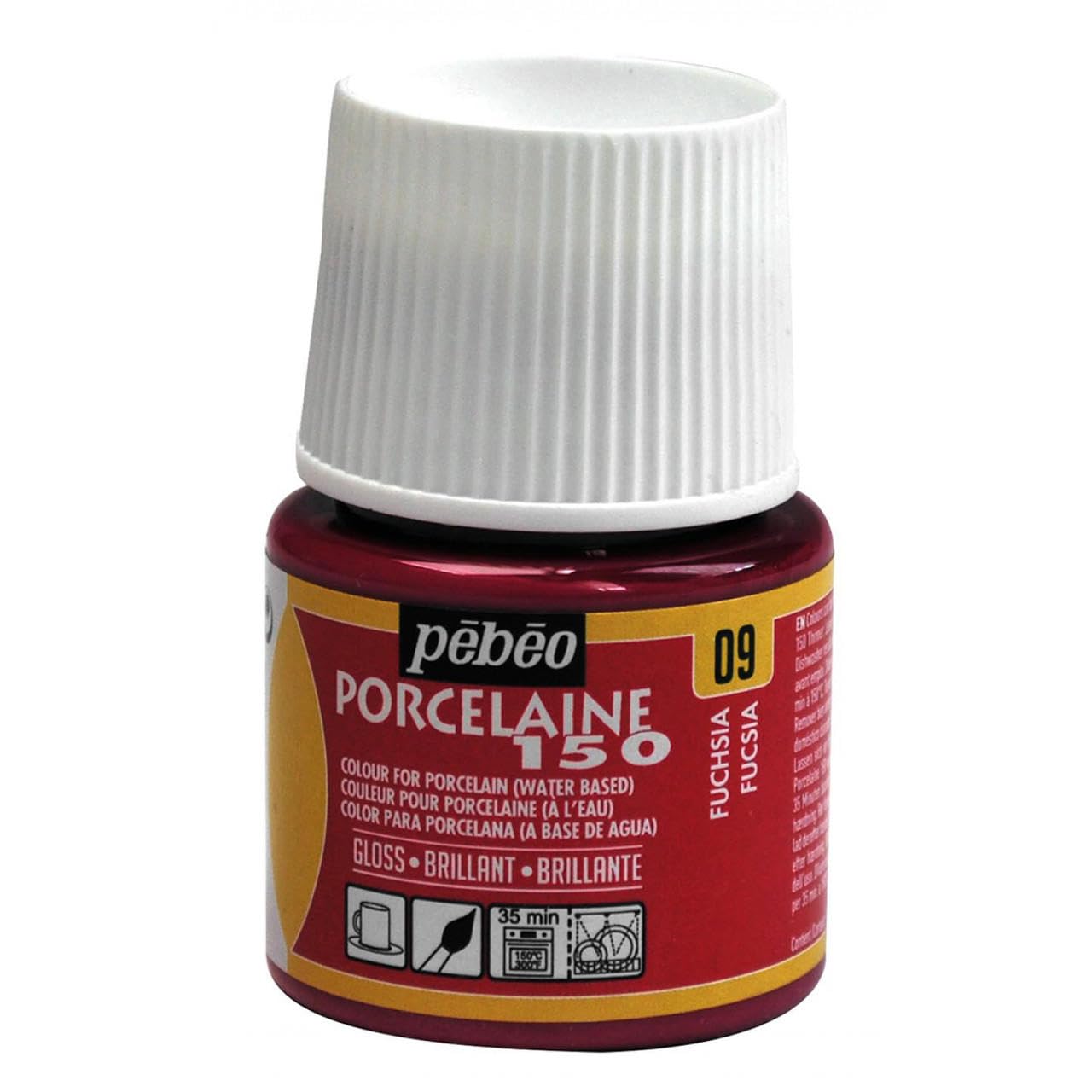 Pebeo 024-009 Porcelaine 150 China Paint 45-Milliliter Bottle, Fuchsia — image 1