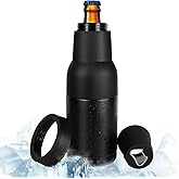Hgkeke Beer Can Cooler, 12Oz Beer Bottle Cooler With Beer Opener, 3 In 1 Slim Can Cooler Insulated, Vacuum Insulated Double Walled Stainless Steel Beer Bottle Holder
