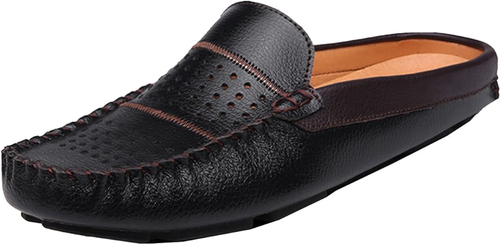 Amazon Toan トアン メンズjw3007 レザー サンダル メンズ サボ サンダル ビジネスサンダル オフィスサンダル スリッパ クロックス 自宅 事務所履き 夏 軽量 通気性 クロッグ サボ