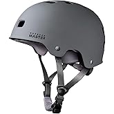 OutdoorMaster Skateboard Cycling Helmet - Two Removable Liners Ventilation Multi-Sport Scooter Roller Skate Inline Skating Rollerblading for Kids, Youth & Adults